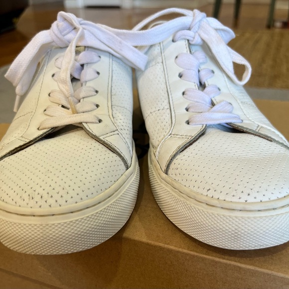 Greats Made in Italy Brooklyn White Leather Classic Sneaker Size 7 - Picture 2 of 9